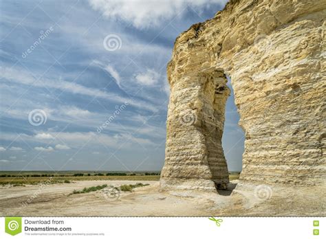 Monument Rocks National Natural Landmark Stock Image