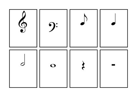 Music Symbol Flash Cardspage1 Music Symbols Music Flashcards