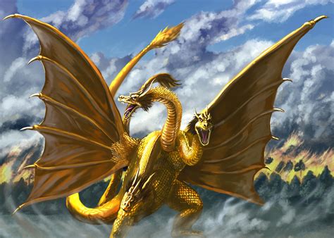 King Ghidorah Godzilla Series Image Zerochan Anime Image Board