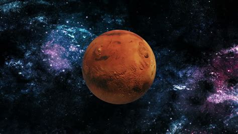 Space is supported by its audience. An Orbiting Shot Of Planet Venus In Space, With A Glowing ...