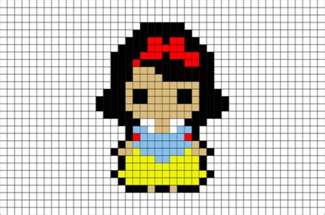 Maybe you would like to learn more about one of these? Snow White Pixel Art | Pixel art, Pixel art grid, Pixel ...