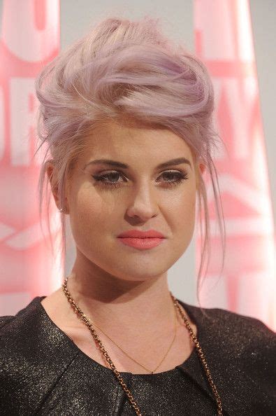 Ozzy and sharon osbourne's daughter is seen here with her dyed hair at the wheels launch party in. More Pics of Kelly Osbourne Messy Updo | Kelly osbourne ...