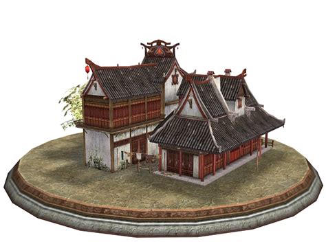 Ancient Chinese Buildings 3d Model 3dsmax Files Free Download