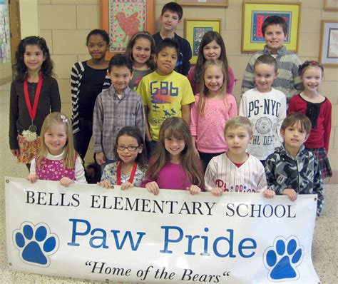 February Paw Pride Winners Recognized At Washington Townships Bells