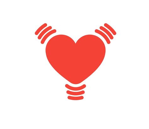 Icono Aislado Del Vector Cardíaco Latiendo Ilustración De Emoji De