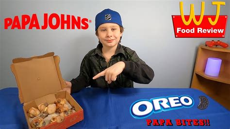 Papa John S New Oreo Cookie Papa Bites Review Youtube