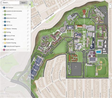 Loyola Marymount University Campus Map New York Map P
