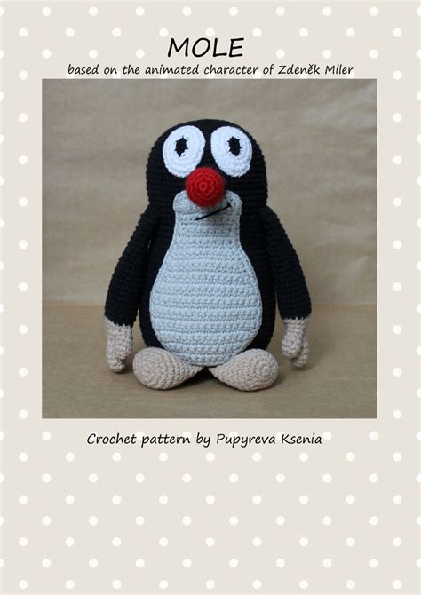 Mole Amigurumi Pattern Mole Crochet Tutorial Mole Crochet Etsy