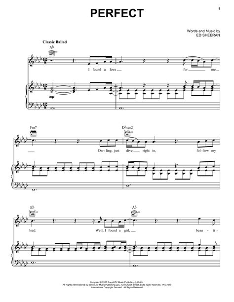 In this tutorial, i'll be teaching you how to play the melody and the chords. Perfect Partituras | Ed Sheeran | Piano, Voz y Guitarra ...