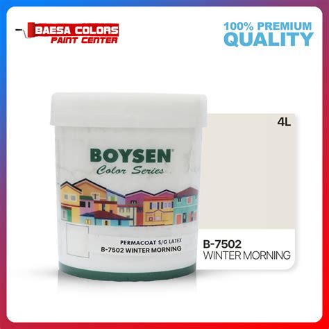 Boysen B 7502 Winter Mornig Semi Gloss Latex 4l Lazada Ph