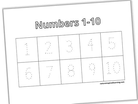 Tracing Numbers 1 10