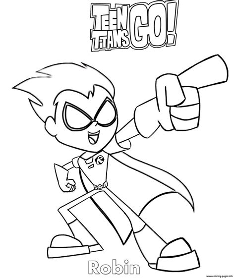 Coloriage Robin Teen Titans Go Coloring Pages Coloriages Pour The