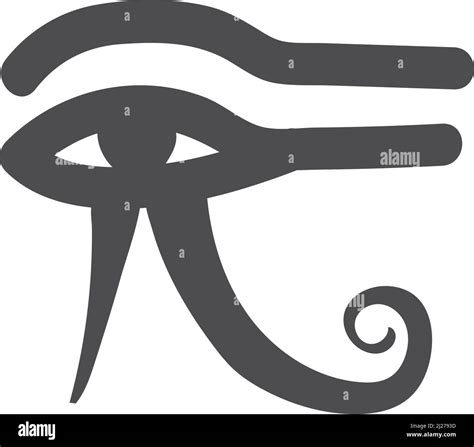 Eye Of Horus Symbol Ancient Egypt Culture Symbol Isolated On White Background Stock Vector