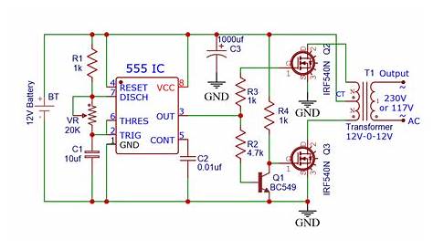 220v inverter circuit diagram
