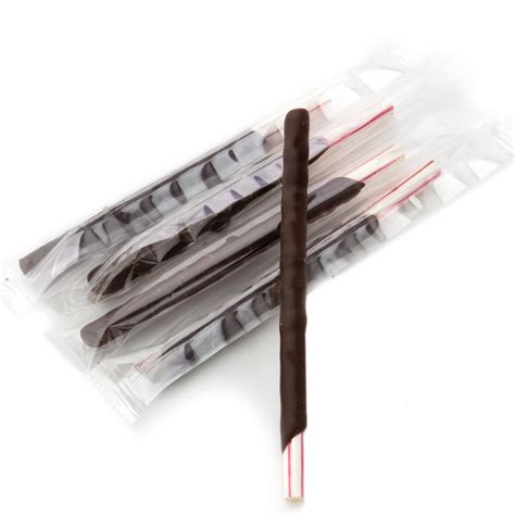 Striped Reception Candy Sticks Chocolate Peppermint Wrapped Candy
