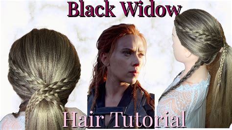 Black Widow Hair Tutorial Movie 2021 Hairstyle Simple Ponytail