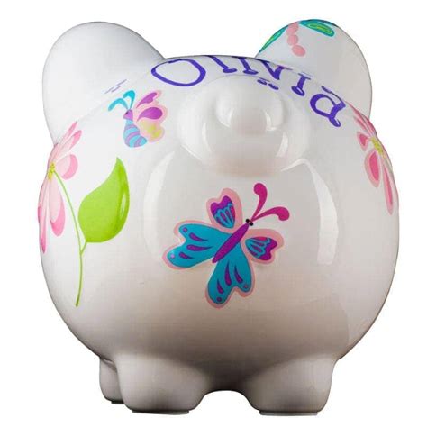 Butterfly Dragonfly Piggy Bank Large —