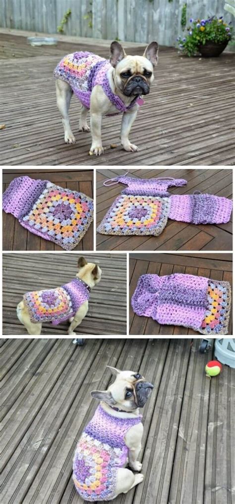 15 Crochet Dog Sweater Free Patterns And Instructions With Photos