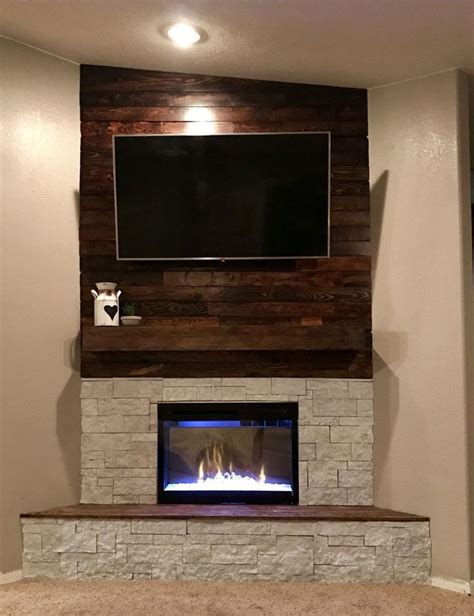 Some Great Electric Fireplace Ideas With A Tv Above For Your Viewing