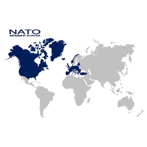 Seterra testet spielerisch erdkundekenntnisse rund um städte, länder und the game mitgliedstaaten der nato is available in the following 6 languages NATO-Mitgliedstaaten in Vektor-Weltkarte — Stockvektor ...