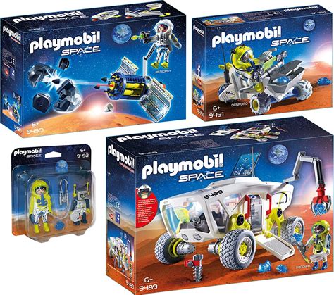 Playmobil® Space 4pcs Set 9489 9490 9491 9492 Mars Exploration Vehicle