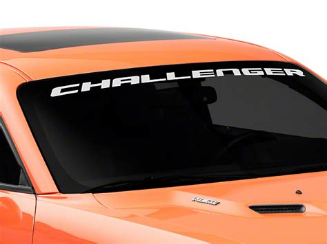 officially licensed mopar challenger challenger windshield banner frosted ch9599 08 13
