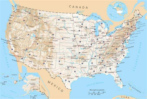 Road Map Of Usa Interstate Highway Network Map Whatsanswer