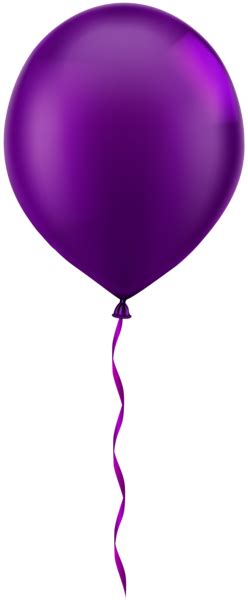 Single Purple Balloon PNG Clip Art Image | Purple balloons, Art images png image