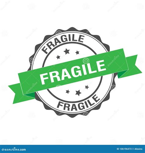 Fragile Stamp Illustration Stock Vector Illustration Of Sign 106196473