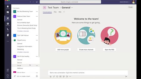 An Introduction To Microsoft Teams Youtube