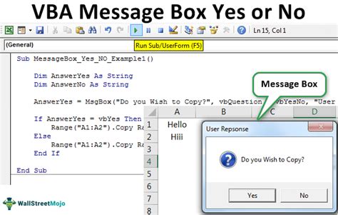 Vba Msgbox Yes No How To Create Yes No Response