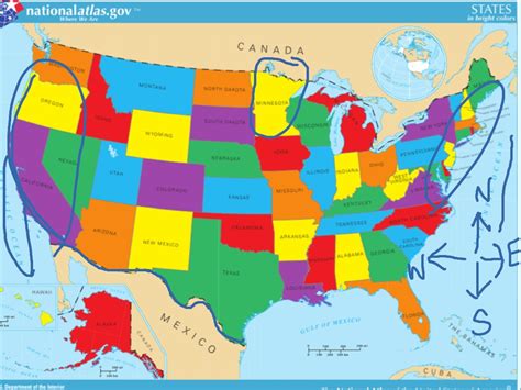Show Me Map Of The United States World Map