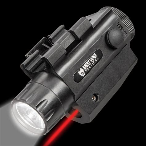 Ghost Viper Tactical Red Laser Flashlight Rifle Pistol Black Rail Mount