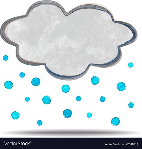 Climate Cloud And Hail Royalty Free Vector Image