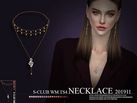 The Sims Resource S Club Ts4 Wm Necklace 201911