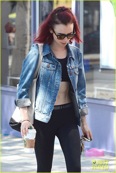Lily Collins Shows Off Her Rock Hard Abs Photo 3737131 Lily Collins