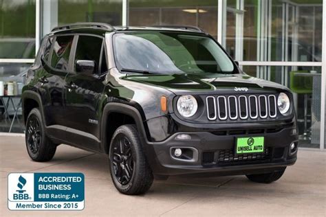 2017 Used Jeep Renegade Latitude 4x4 At Unisell Auto Serving Bellevue