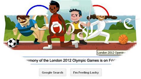 London 2012 Olympics Opening Ceremony Doodle YouTube