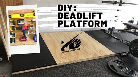 Diy Deadlift Platform Home Gym Youtube