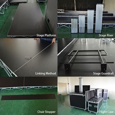 Indoor Event Stage Platform With Mobile Church Stage Riser Used Stage