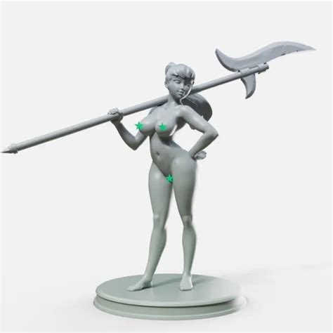 Meira Female Fighter Barbarian Nude Pinup Miniature For Tabletop Rpg My XXX Hot Girl