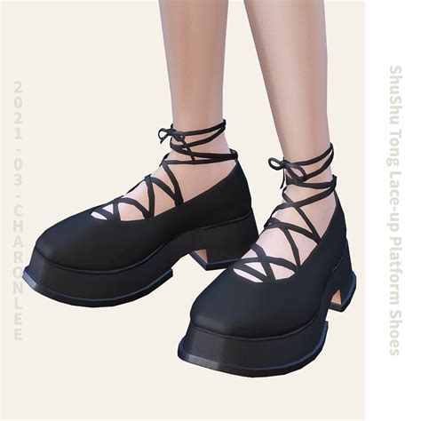 Lace Up Platform Shoes From Charonlee • Sims 4 Downloads