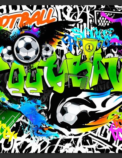 Football Graffiti 1 Decoration Murale Originale Décoration Murale