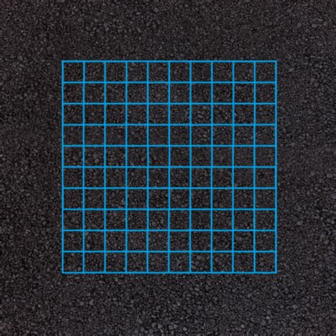 10 X 10 Blank Grid Single Colour Playground Markings