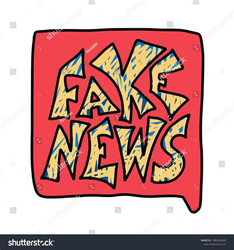 Fake News Message Isolated Banner Design 库存矢量图（免版税）1380423800