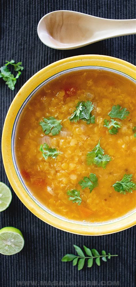 Easy Indian Lentil Soup Recipe Vegan Masala Herb