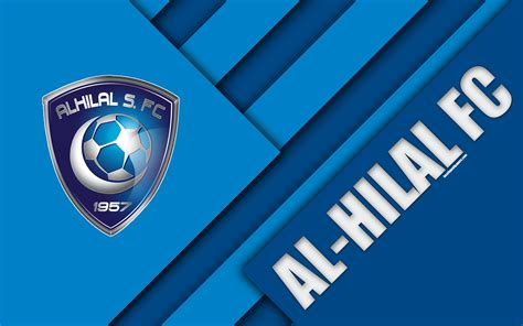 Descargar fondos de pantalla Al Hilal FC 4k azul abstracción