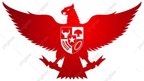 Logo Garuda Pancasila Merah Logo Pancasila Hari Kesaktian Pancasila