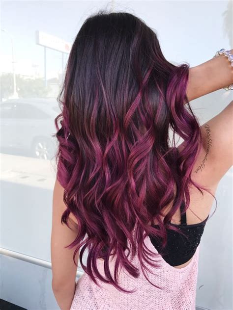 Say the word burgundy, and a glass of red say the word burgundy, and a glass of red wine probably appears on the projector in your mind. 95 Purple Hair Color Highlights Lowlights For Dark ...