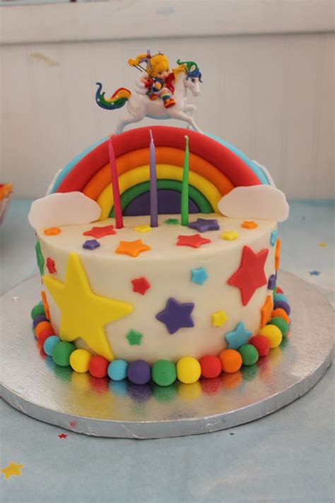 Pin By Sarah S On Rainbow Brite Bright Birthday Cakes Rainbow Brite